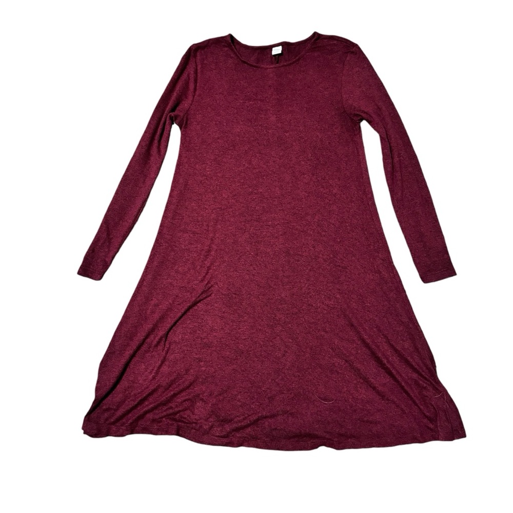 Old Navy Long sleeve Swing Dress, Fall Dress, maroon
